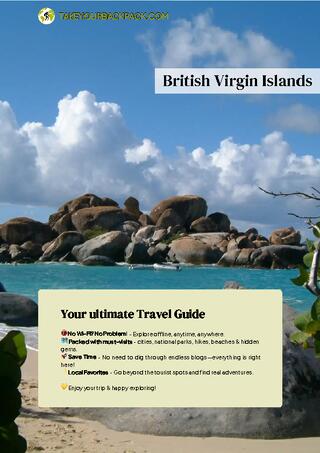 example page 0 from our offline Travel Guide for British Virgin Islands